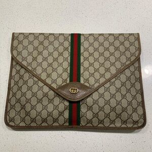 Gucci Monogram Clutch Bag